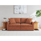 Modmax 6 Piece Modular Sectional with Chaise and Storage Console