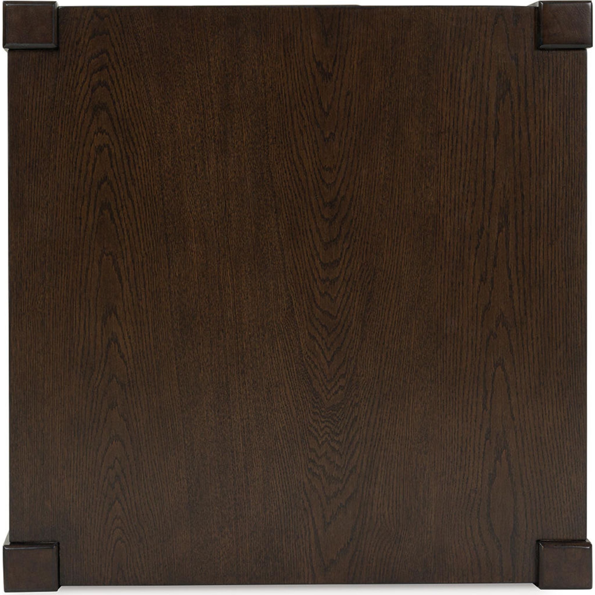 Breckington End Table - Dark Brown