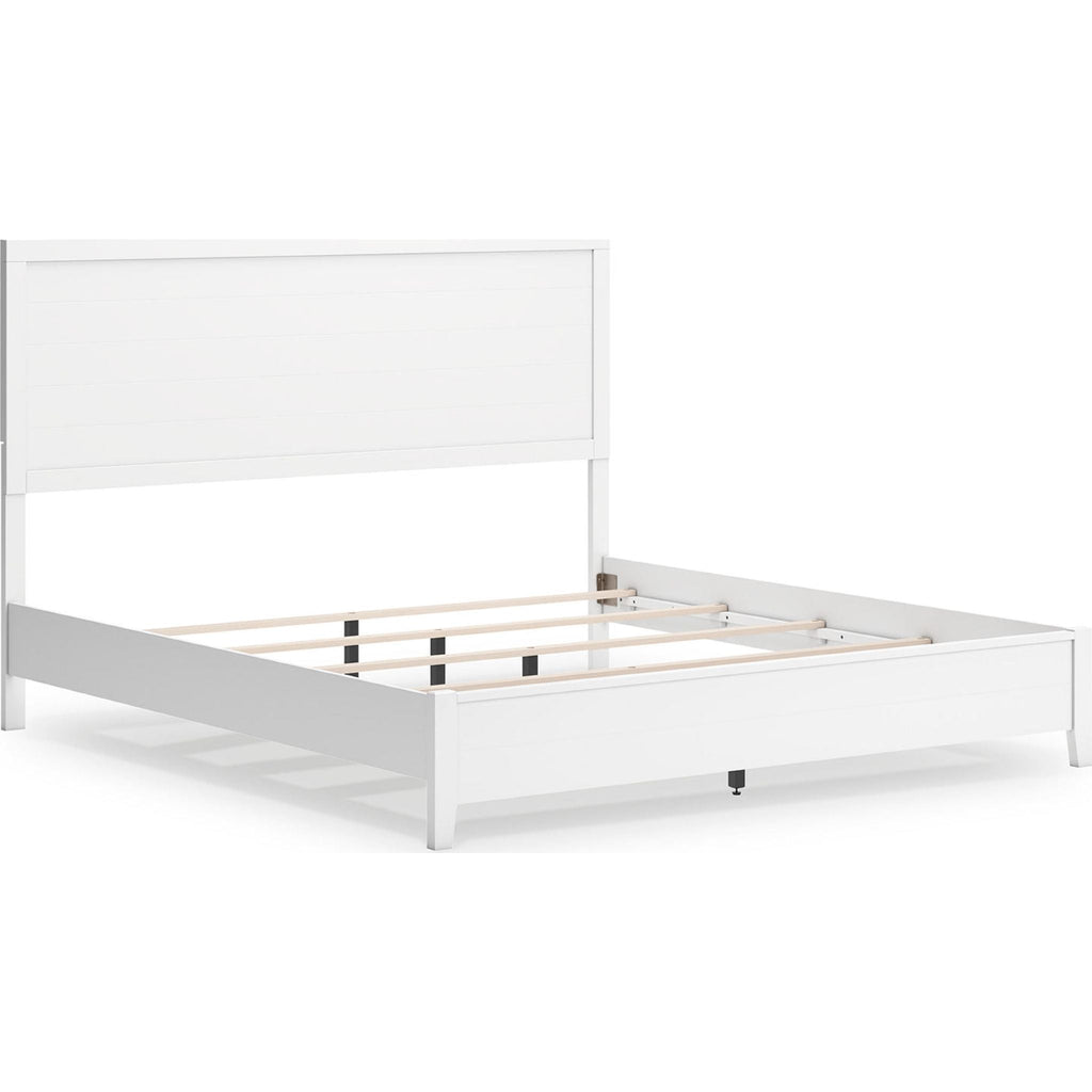 Binterglen 6 Piece King Panel Bedroom - White