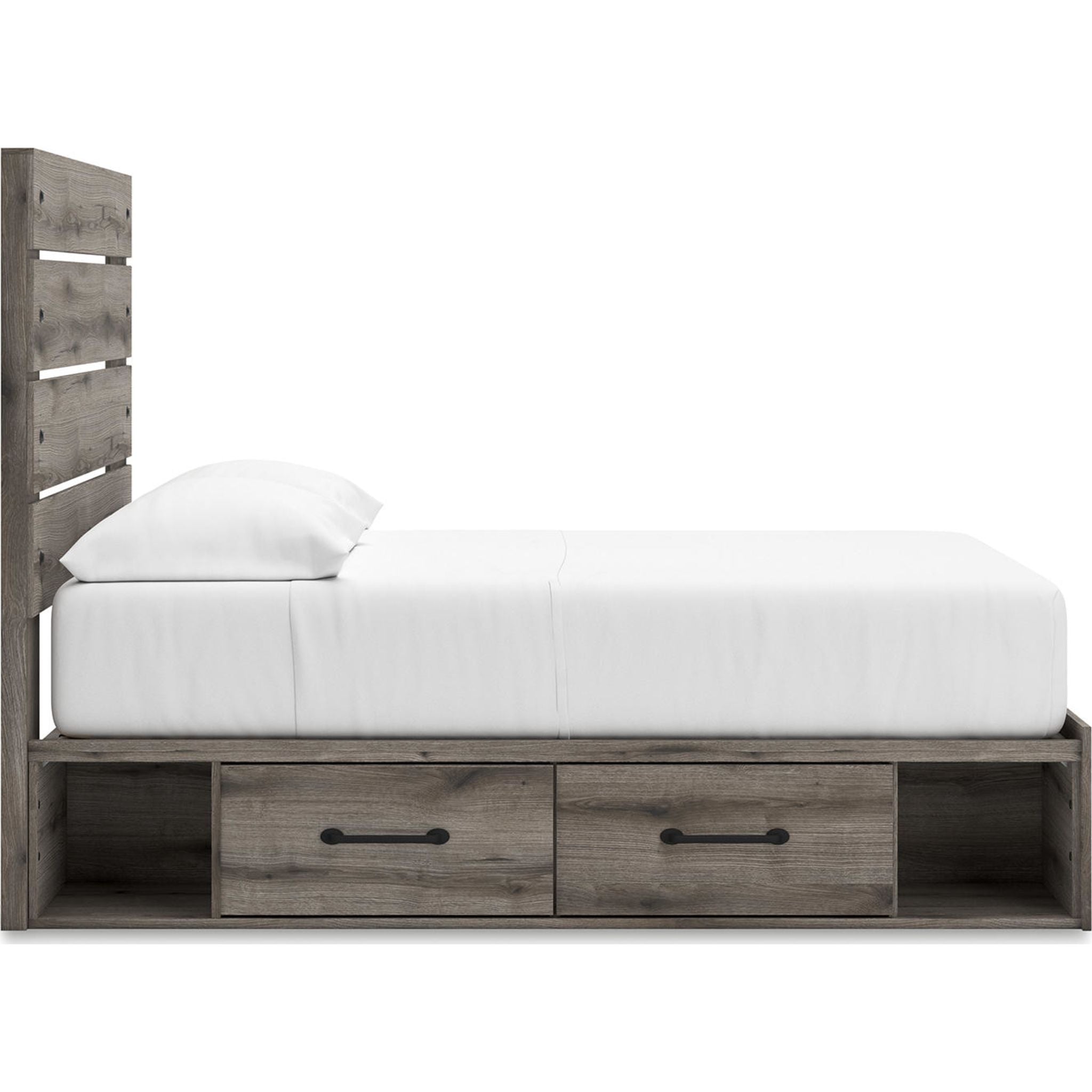 Graystorm Full Storage Bed - Brown Gray