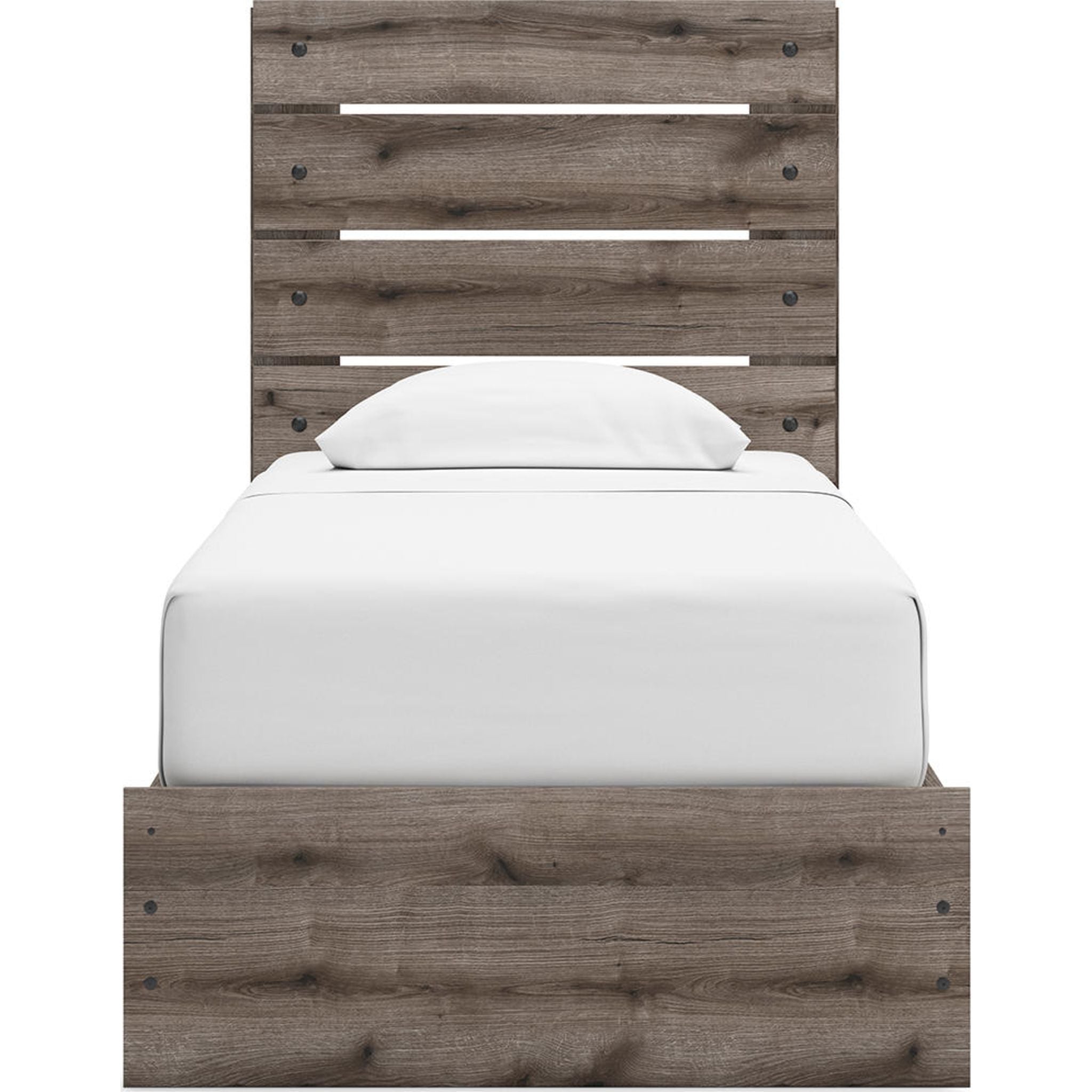 Graystorm Twin Storage Bed - Brown Gray