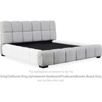 Grendusk Upholstered Bed - Light Gray