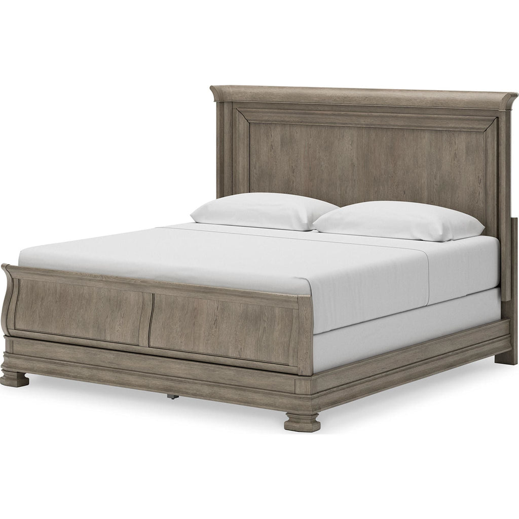 Lexorne 6 Piece King Sleigh Bedroom - Gray