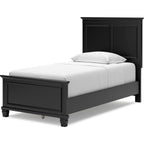 Lanolee 6 Piece Panel Bedroom - Black