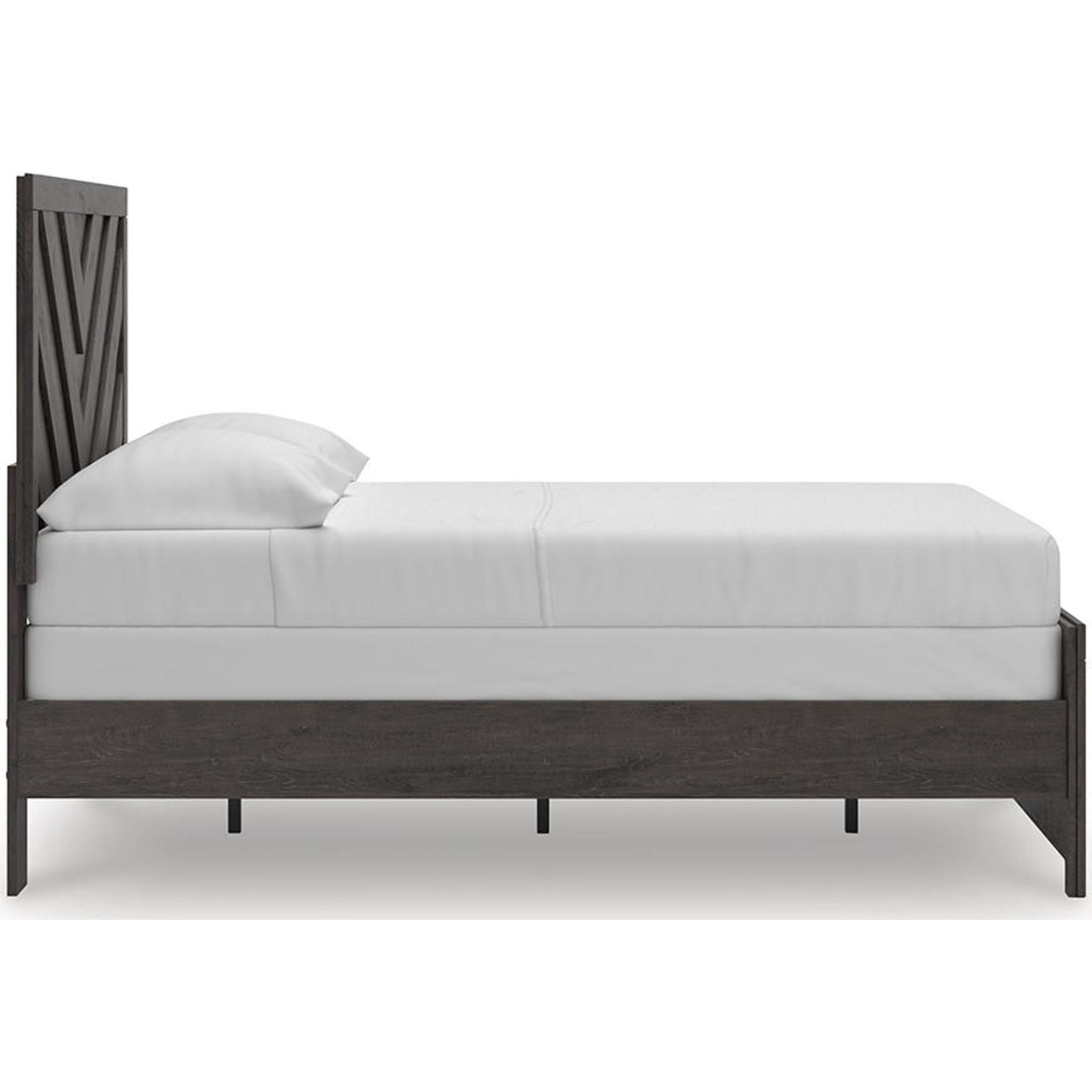 Prendonea Full Panel Bed - Charcoal