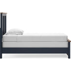 Landocken Panel Bed - Blue/Brown