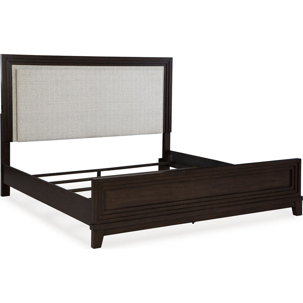 Neymorton 6 Piece Panel Bedroom - Dark Grayish Brown