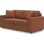 Modmax 6 Piece Modular Sectional with Chaise and Storage Console