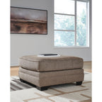 Cannonbrook Oversized Accent Ottoman - Nutmeg