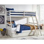 Robbinsdale Twin/Full Bunk Bed with Storage - Antique White