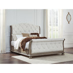 Ardenfield Sleigh Bed - Light Brown