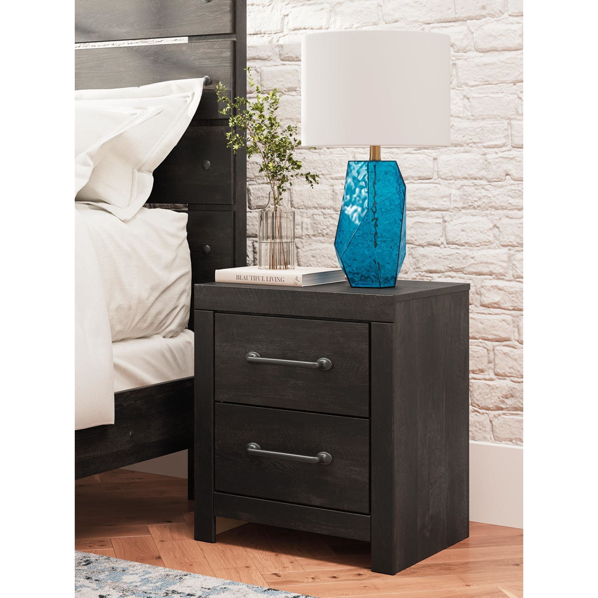 Hollivern Nightstand - Dark Gray