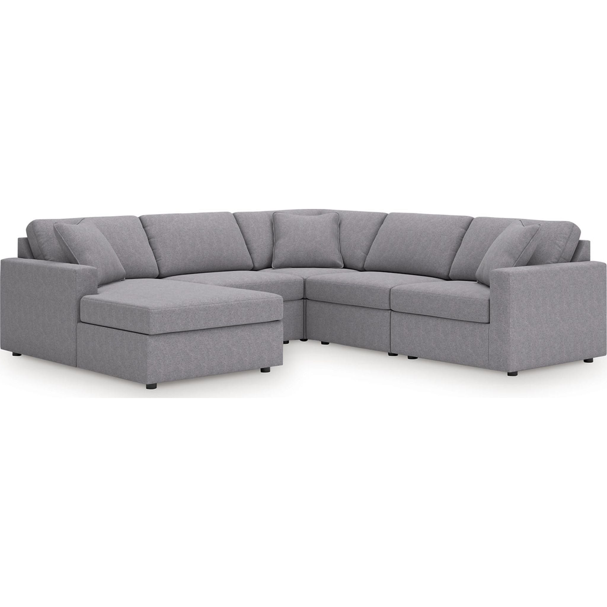 Modmax 5 Piece Modular Sectional with Chaise