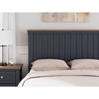 Landocken Panel Headboard - Blue/Brown