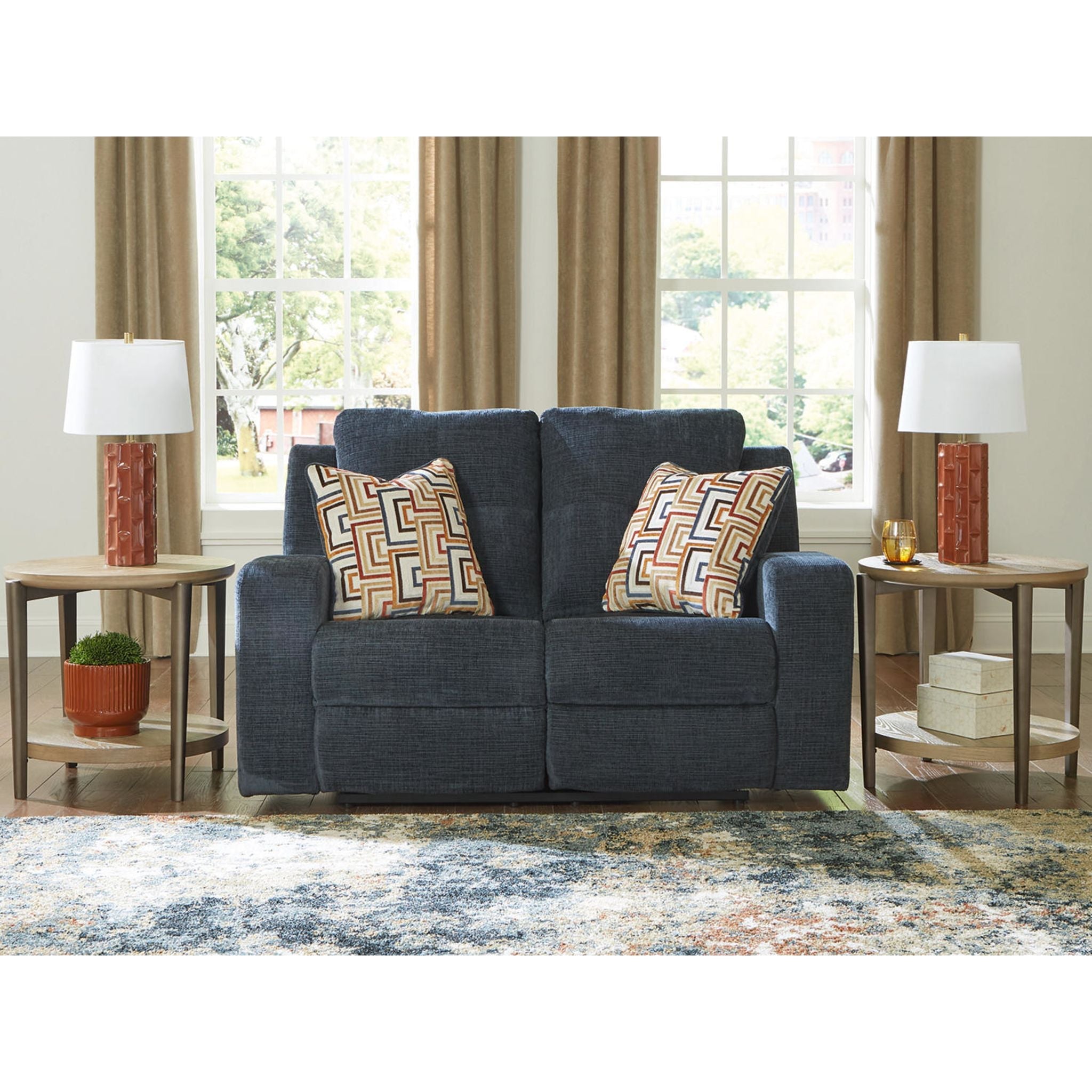 Danum Reclining Loveseat - Ink