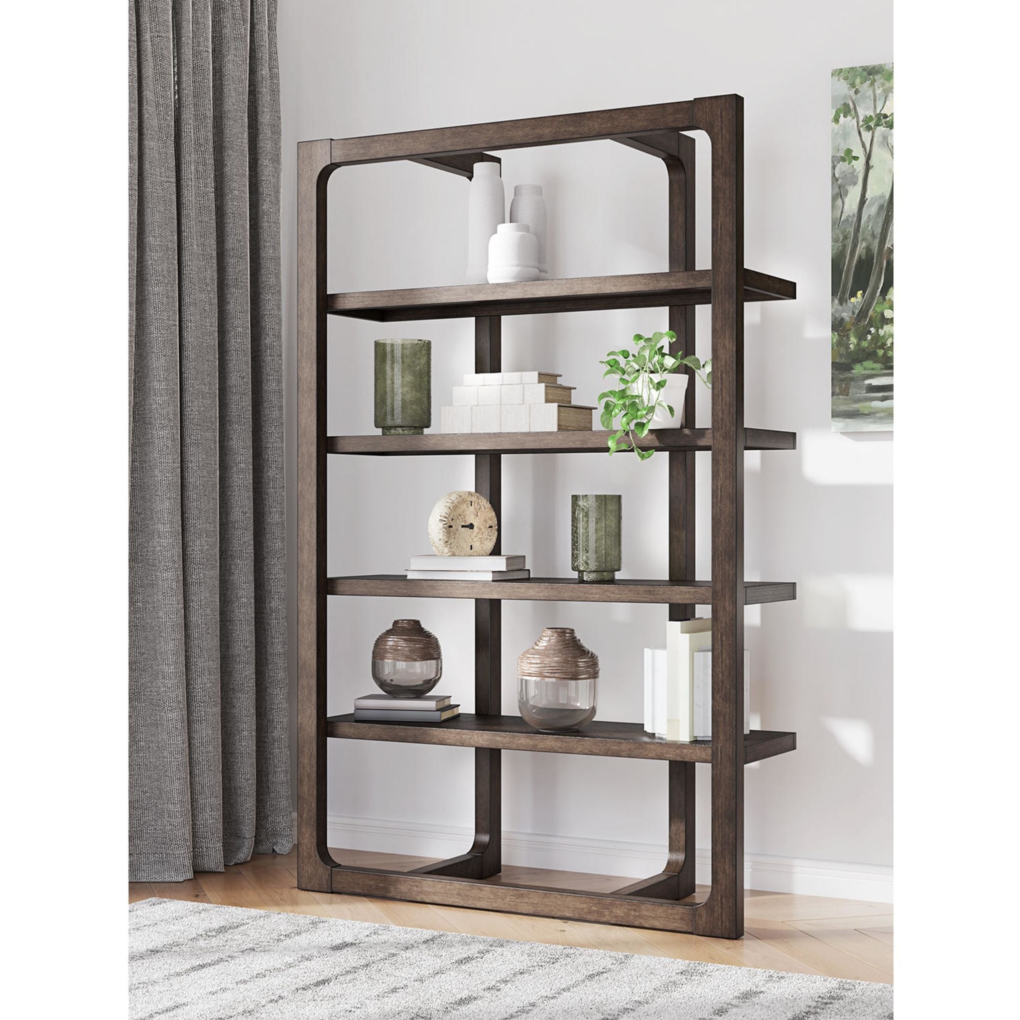 Breckington Bookcase - Dark Brown