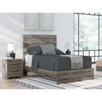 Graystorm Full Panel Bed - Brown Gray
