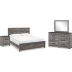 Bronyan 6 Piece Panel Bedroom