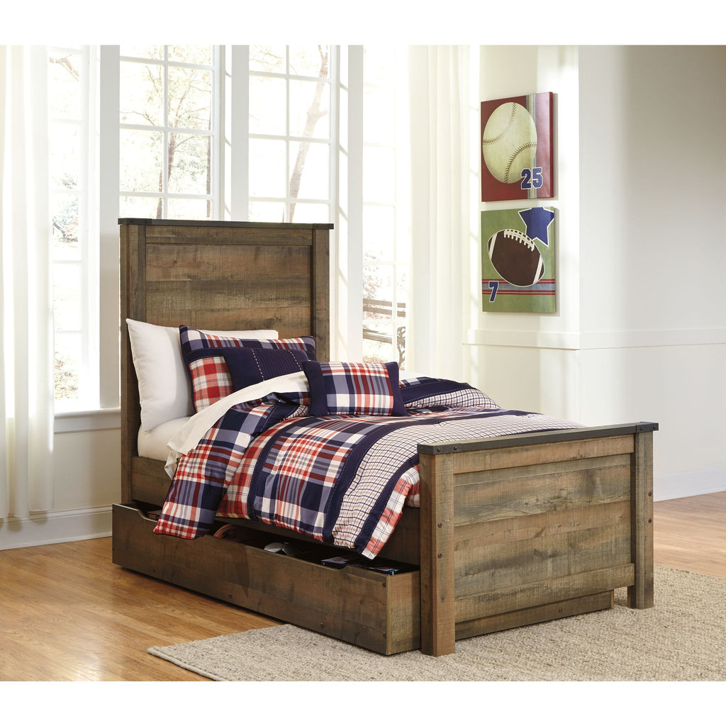 Trinell Twin Bed - Brown