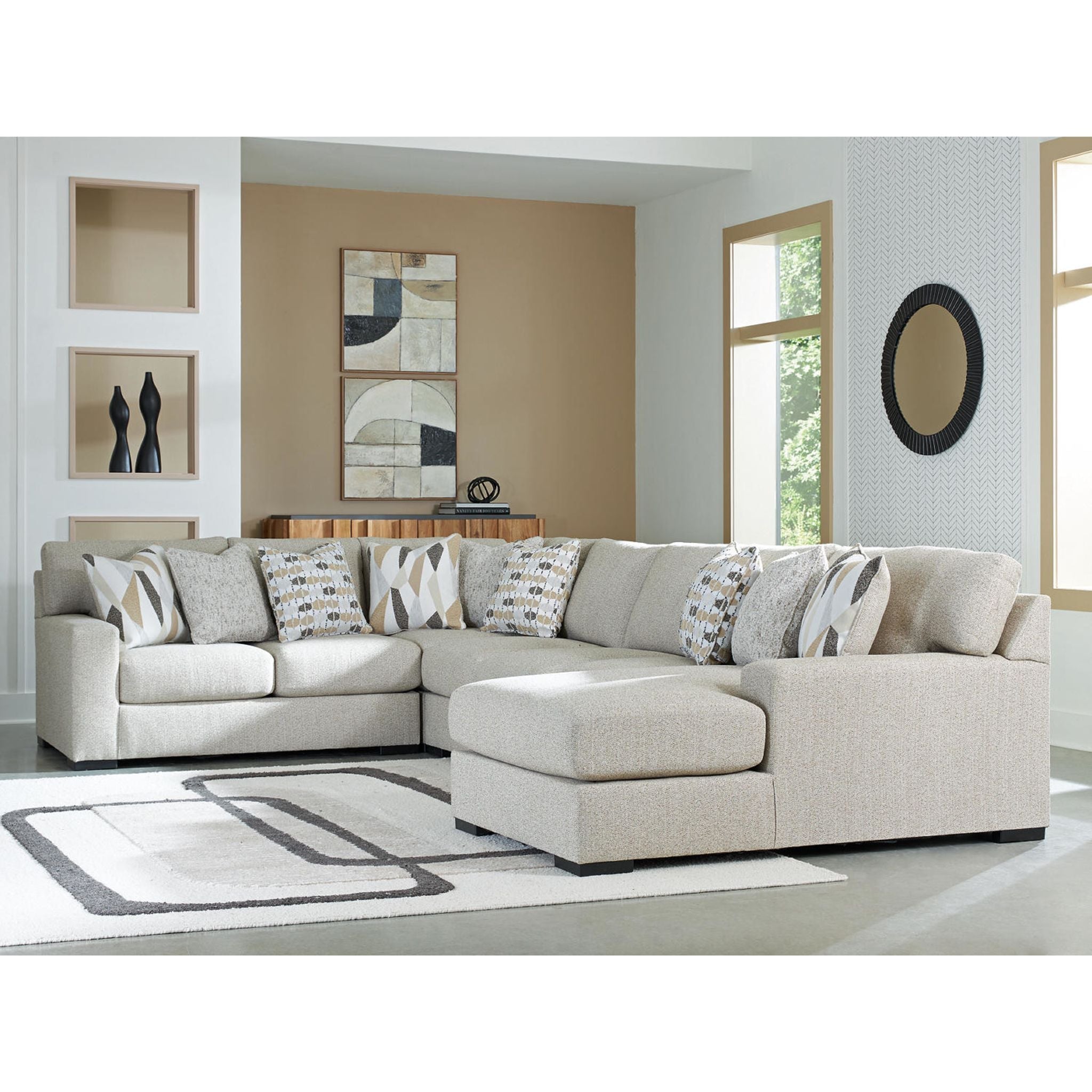 Laurelgrove 5 Piece Sectional with Chaise