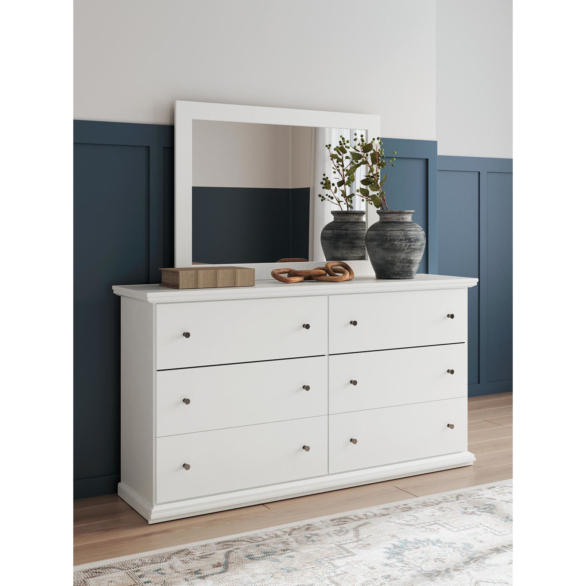 Bostwick Shoals Dresser and Mirror - White
