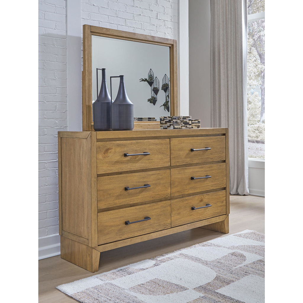 Sherbana Dresser and Mirror - Light Brown