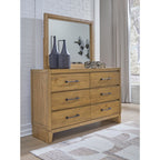 Sherbana Dresser and Mirror - Light Brown