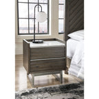 Arkenton Nightstand - Grayish Brown/White
