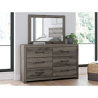 Graystorm Dresser and Mirror - Brown Gray