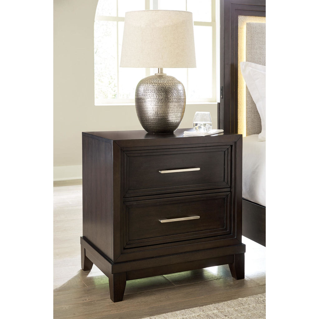 Neymorton Nightstand - Dark Grayish Brown