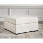 Chessington Oversized Accent Ottoman - Ivory