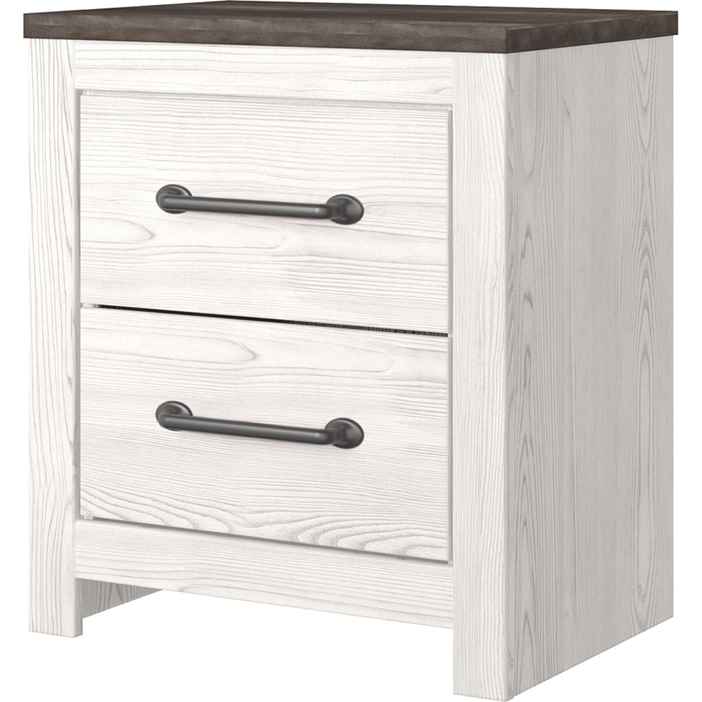 Gerridan Nightstand - White/Gray