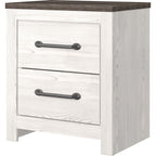 Gerridan Nightstand - White/Gray