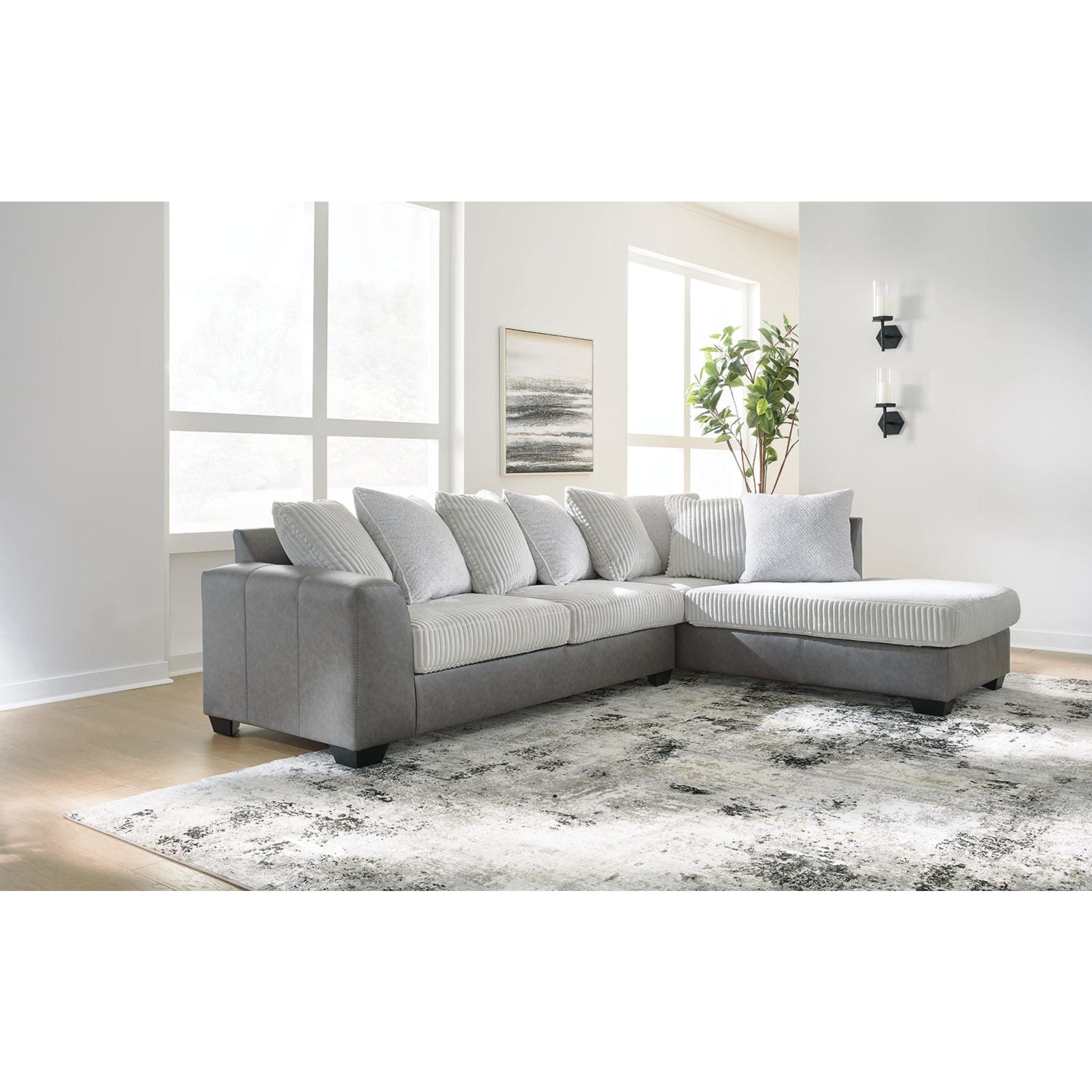 Clairette Court 2 Piece Sectional with Chaise