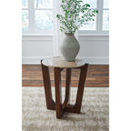 Tanidore End Table - Warm Brown