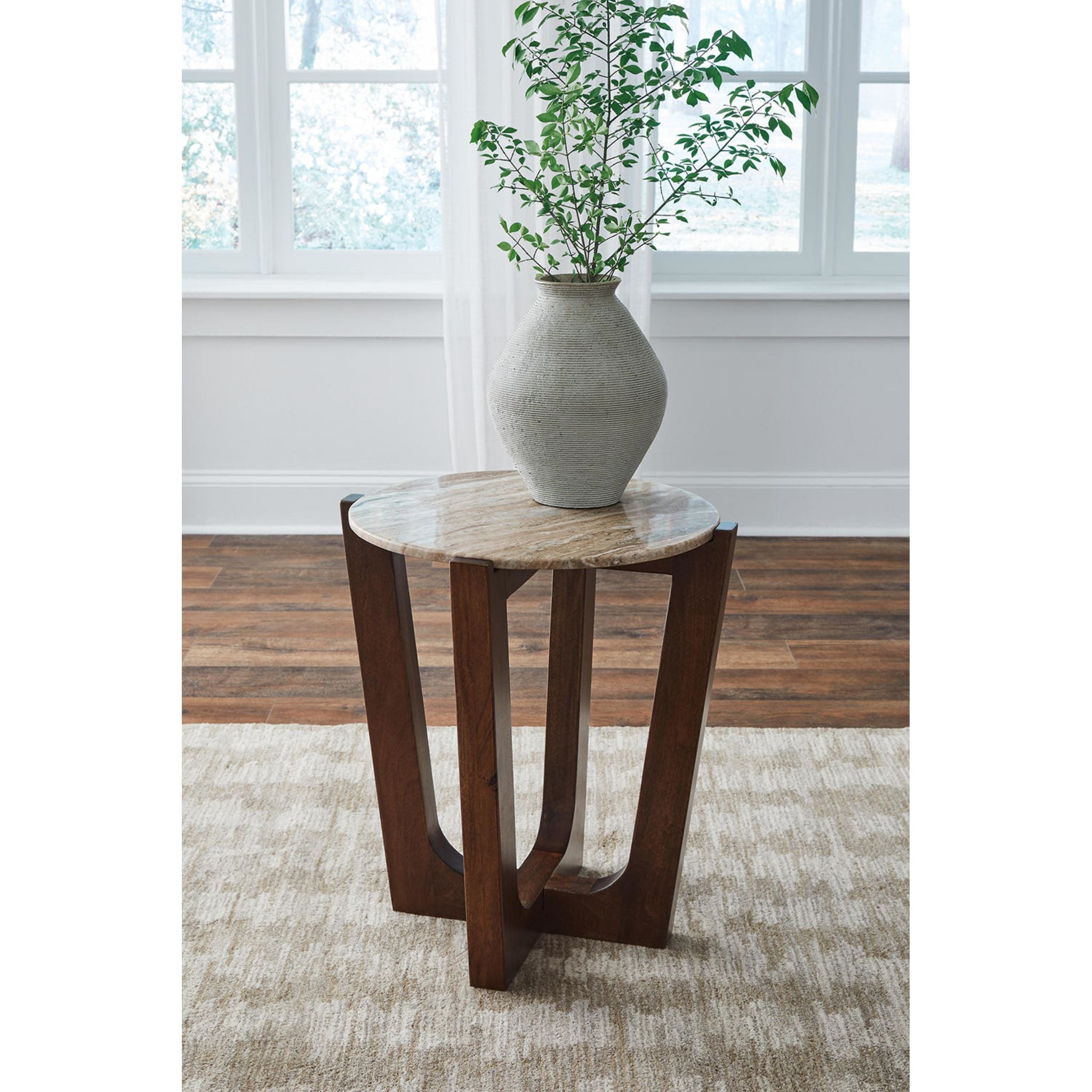 Tanidore End Table - Warm Brown