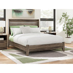 Elbrim Panel Bed - Brown