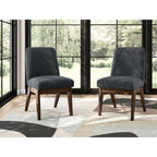 Dilenno Dining Chair - Black/Dark Brown - (PCD857-01)