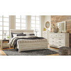 Bellaby 5 Piece King Panel Bedroom - Whitewash