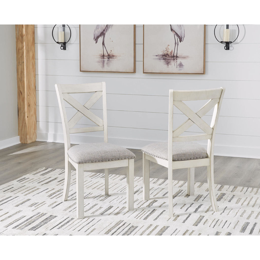 Robbinsdale Dining Chair - Antique White - (D642-01)
