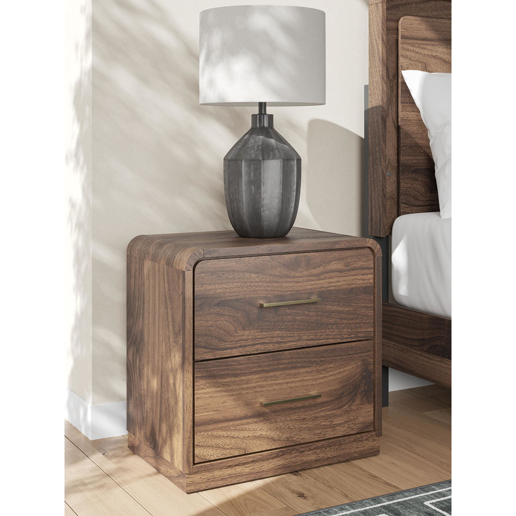 Fortlorn Nightstand - Walnut Brown