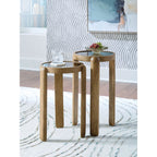 Jossor Accent Table (Set of 2) - Light Brown