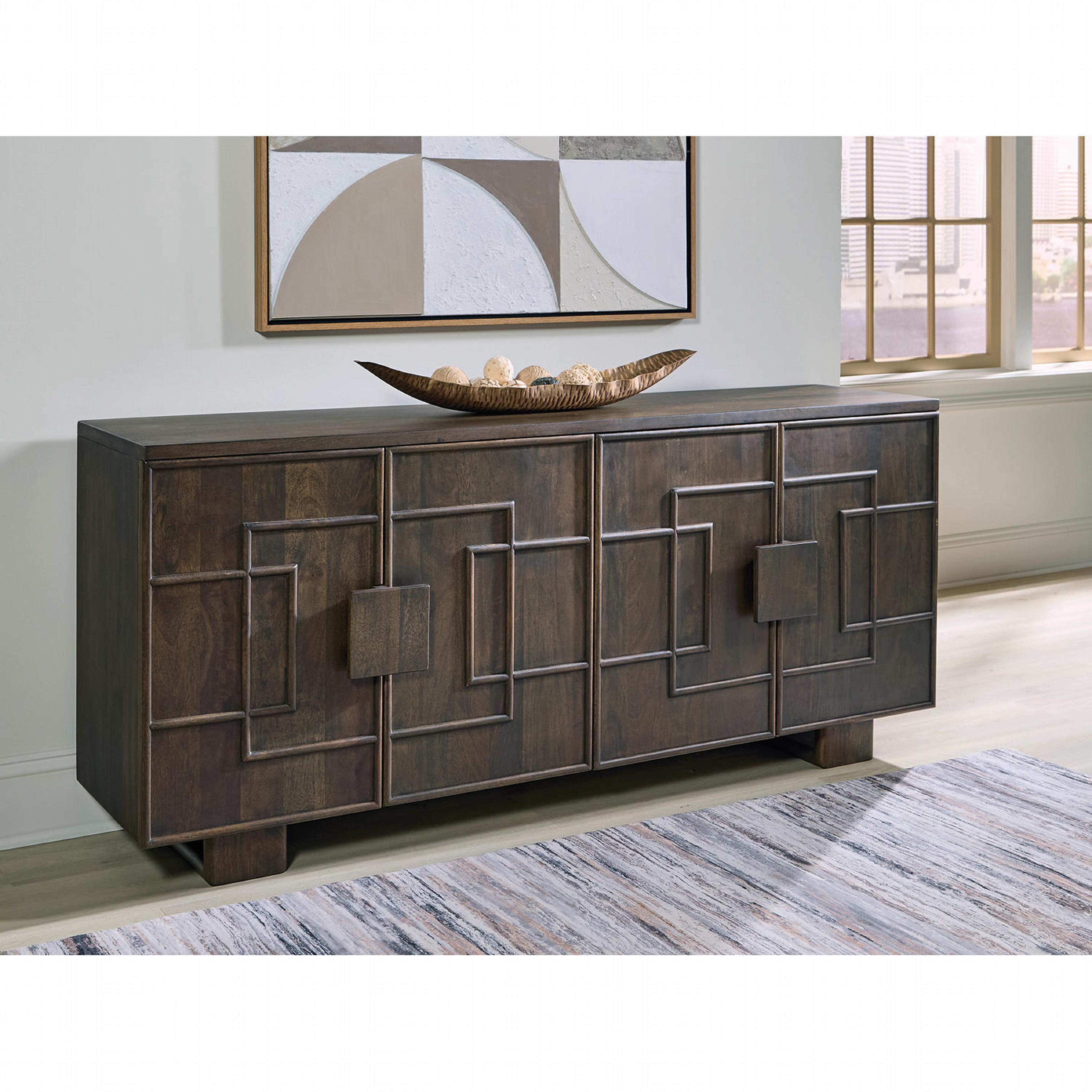 Cato Accent Cabinet - Dark Brown