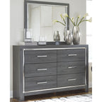 Lodanna Dresser and Mirror - Gray