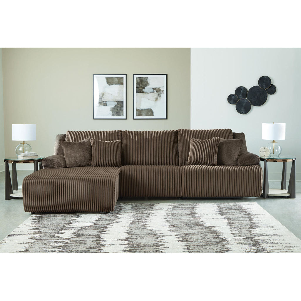 Top Tier 3 Piece Reclining Sectional with Chaise
