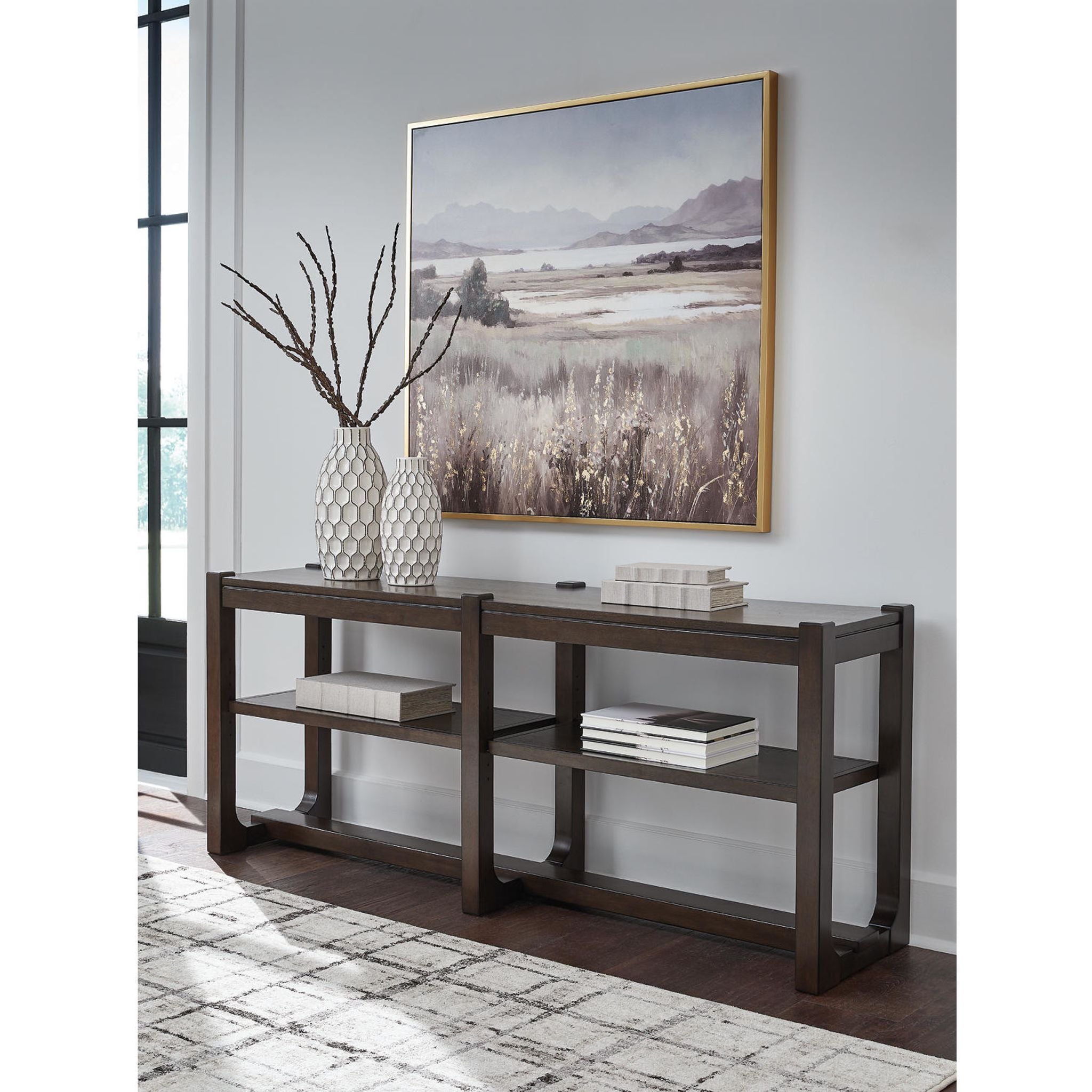 Breckington Sofa Table - Dark Brown
