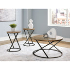 Cassbryn 3 Pack Tables - Brown/Black