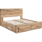 Hyanna Queen Storage Bed - Tan Brown