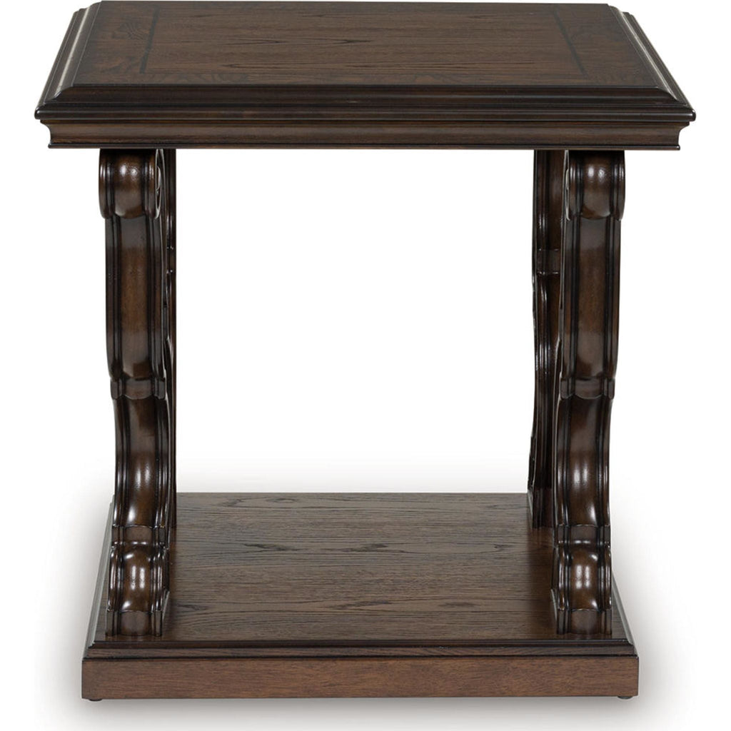 Maylee End Table - Dark Brown