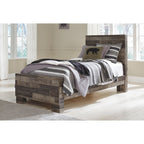 Derekson Panel Bed - Multi Gray